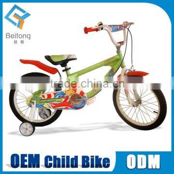 steel material bamboo blue kid bike for boys