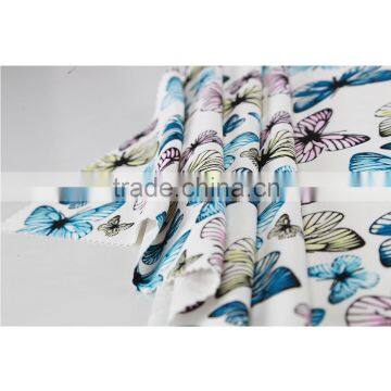 Beautiful Butterfly Design Stretch Polyester Spandex Custom Print Moss Crepe Knit Fabric photo-3