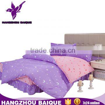 China Blue and Pink Fashion Romantic Bed SKirts Twin