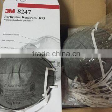 3m Particulate Respirator 8247, R95, with Nuisance Level Organic Vapor Relief