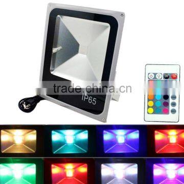 10W rechargeable led flood light with Remote Control Color Changing