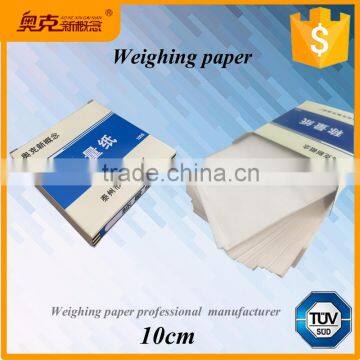 Gold Supplier 10cm * 10cm Balance Weighing Paper for Lab Use Quality Choice