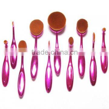 Soft Oval Toothbrush Design Makeup Brush Sets