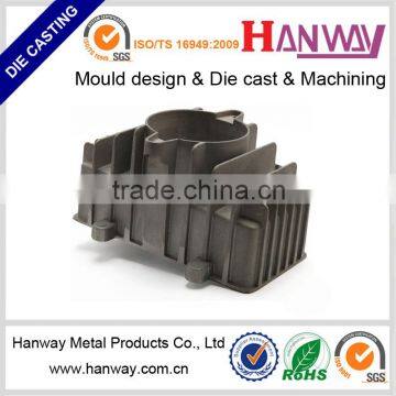 China manufacturer die cast LED light aluminum die casting black anodize