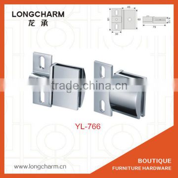 T shape decorative shelf support brackets glass holding clips