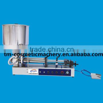 semi-automatic horizontal self suction yogurt filling machine