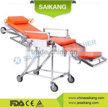 SKB039(E)-1 Stainless steel heavy duty ambulance stretcher trolley