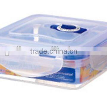 370ml square sealed vaccum food container with date dial