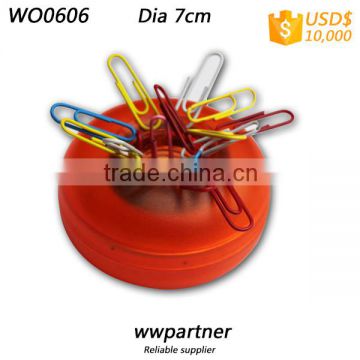 Promotional Yoyo Shaped Round Plastic Clip Holder, Promotional Clip Dispenser