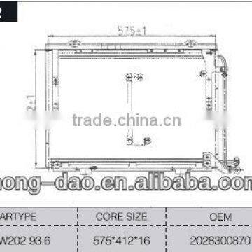 auto aluminum condenser for BENZ