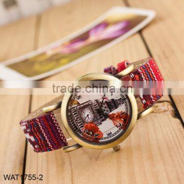 New Handmade Dial Denim Strap Wrist Watch photo-3
