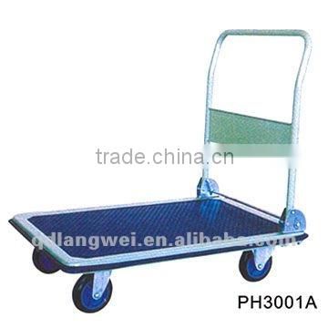 Heavy duty plastic folding flatform hand trolley