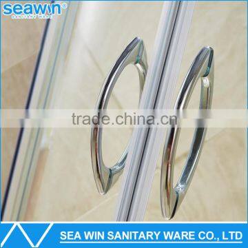 High Quality Frameless Tempered Glass Hinge Circular Sector Shower Enclosure photo-2