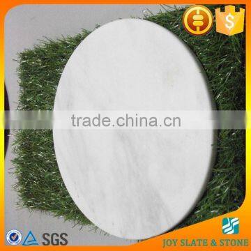 Heat resistant natural marble mats round serving tray