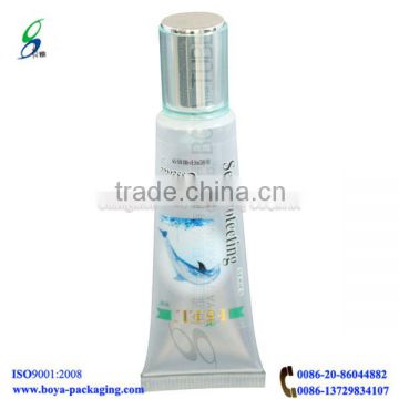 modern cosmetic packaging pearl beauty plastic cosmetic packaging tubes with acrylic cap