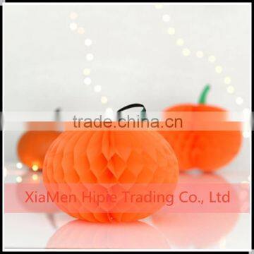 Pumpkin Orange 8" Tissue Honeycomb Ball Halloween Party Decorations