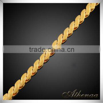 18K Gold Simple Trendy Mens Bracelet Models photo-2