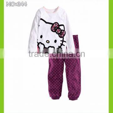 Baby Clothes Kids Cheap Pajamas Children Long Sleeve Pyjamas Cartoon Monkey Printed Sleepwear OEM&ODM photo-3