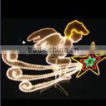 3D small angel led decorative christmas motif light