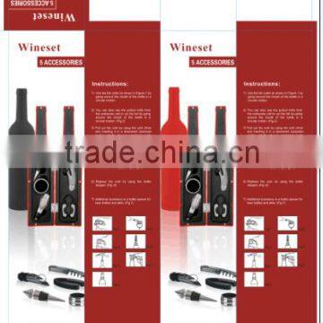 Bottle Shaped Wine Tool Set 5-Piece Wine Bottle Tools Accessories photo-6