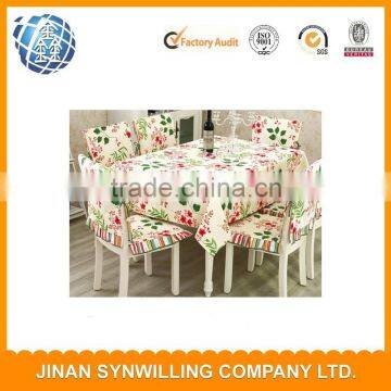 printed check plaid design wedding party home restaurant banquet polyester and cotton promotional cheap customized table cloth