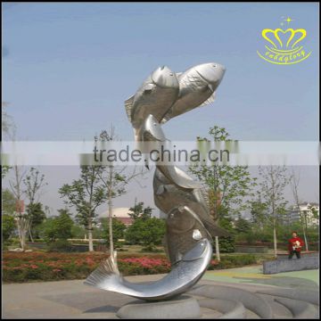 Large outdoor European square landmark stainless steel professional special shaped sculpture