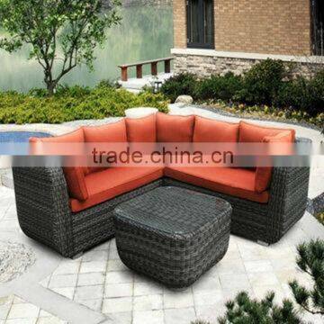 POLY RATTAN CORNER SOFA SET