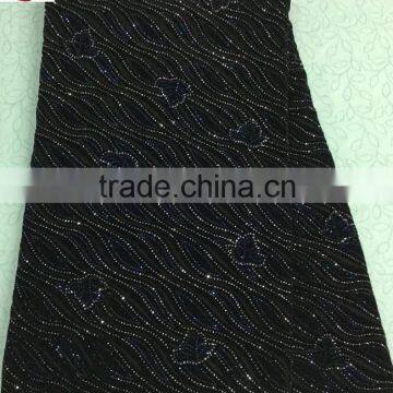 CL14-1 (20) New arrival and high quality African Velvet lace fabric with sequins for dress and clothes