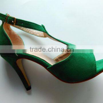 CX324 hot sell lady ankle buckle straped high heel sandal shoe