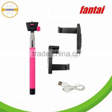 ball head handheld camera monopod, cell-phone monopod,new design selfie monopod stick retail packaging