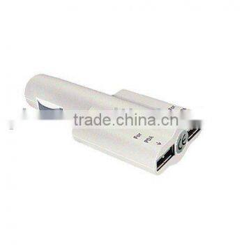 USB Dual Car Charger White Color for anapple