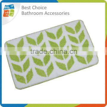 New Design Microfiber Green Bathroom Rugs