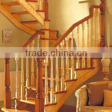 Elegant solid wooden stairs