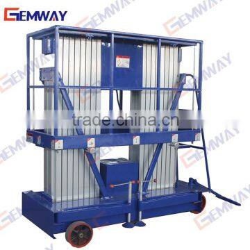 Two post hydraulic lift machine with aluminum material