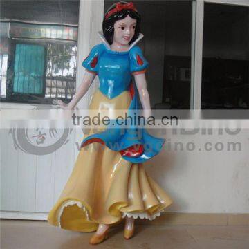 VGQT58-snowwhite fiberglass cartoon character statue