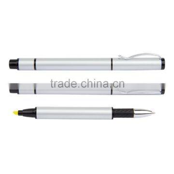 New arrival ball pen with highlighter, Double ended pen, top quality highlighter pen