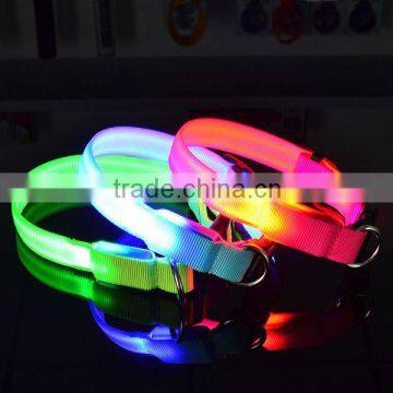 Pet Puppy Colorful Webbing Cute Dog Collars Glowing in the Dark