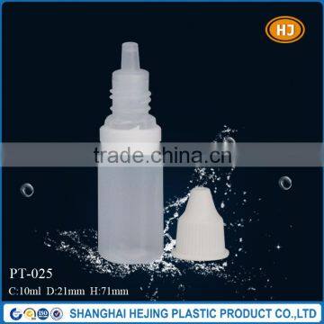 10ml mini plastic child proof dropper bottle