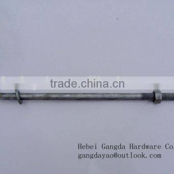 plain anchor bolt with nut and washer,formwork accessories,l anchor bolt