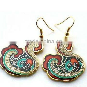 New fashion cloisonne earring,Unique design ladies earring,2013 jewelry new