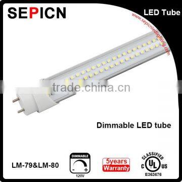 2014 hot sale epsitar multi color rohs indoor t8 led tube UL,cUL,DLC,CE,ROHS approved