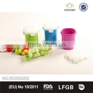 PP food grade plastic cup with lock lid