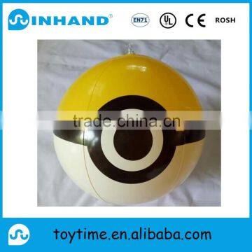 hot selling customised pockman Pockmon pvc inflatable beach ball, new design jumping ball