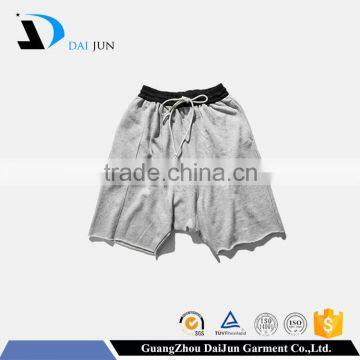 Daijun OEM cheap wholesale 100% cotton grey gym running men sweat shorts