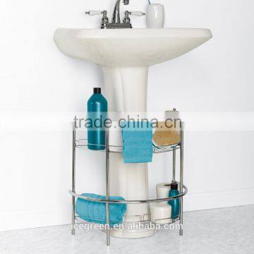 Chrome Assemble Pedestal Sink Shelves photo-2