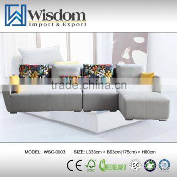 High Quality Contemporary Beige Sectional Sofa Fabric Sofa