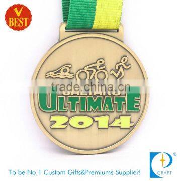 Wholesale free design 2016 custom 10K marathon medals