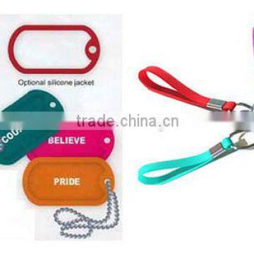 hot sell Various colors silicone key chains