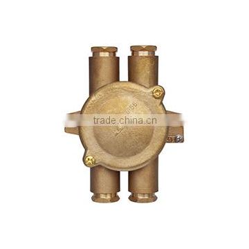 Marine brass junction box