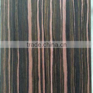 028 Black Ebony Engineered Recomposed Veneer With First Class Grade